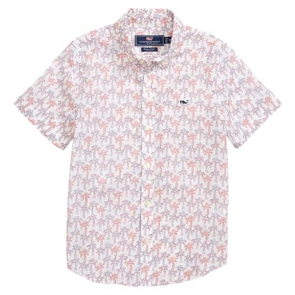 VINEYARD VINES
Boys' Palm Tree Shirt - Little Kid, Big Kid In White Cap